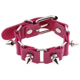 Studded Leather Bracelet Cuff Goth Punk Spiked Bracelet Rivet Bangle