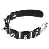 Studded Leather Bracelet Cuff Goth Punk Spiked Bracelet Rivet Bangle
