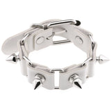 Studded Leather Bracelet Cuff Goth Punk Spiked Bracelet Rivet Bangle