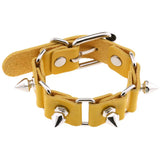 Studded Leather Bracelet Cuff Goth Punk Spiked Bracelet Rivet Bangle