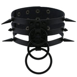 Leather Choker Necklace Goth Punk Harajuku Sexy Choker Girls Gothic Accessory