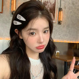 Women's Letter Hair Clip Hairpins Girls Hairgrips Hairbands Claw Clips