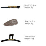 Women's Letter Hair Clip Hairpins Girls Hairgrips Hairbands Claw Clips
