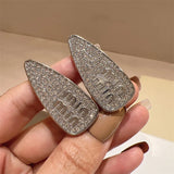 Women's Letter Hair Clip Hairpins Girls Hairgrips Hairbands Claw Clips