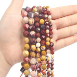 Red Natural Gem Crystal Texture Beads for Jewelry Making