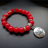 Africa Red Beads Anklet Set - Greek Organization Bracelet