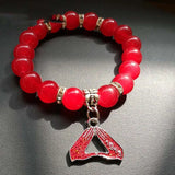 Africa Red Beads Anklet Set - Greek Organization Bracelet