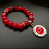 Africa Red Beads Anklet Set - Greek Organization Bracelet