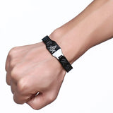 Magnetic Bracelet Men 316L Stainless Steel Hand Chain Masonic Health