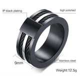 Men's Tungsten Carbide Wedding Band Ring 12.5mm Size 9-12