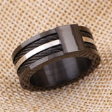 Men's Tungsten Carbide Wedding Band Ring 12.5mm Size 9-12