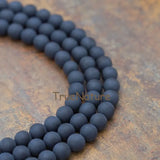 Matte Agates Dull Polish Round Loose Beads 10 mm