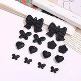 Matte Bowknot Flower Pendant Beaded DIY Accessories