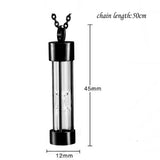 Memory Hourglass Urn Pendant Stainless Steel Cremation Jewelry