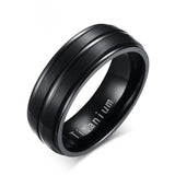 Titanium Carbide Men's Wedding Band Classic Boyfriend Gift