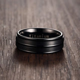 Titanium Carbide Men's Wedding Band Classic Boyfriend Gift