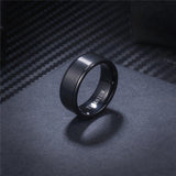 Titanium Wedding Band 8mm Comfort Fit Women Size 8-13