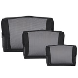 Mesh Makeup Bag Zipper Pouch Travel Cosmetic Organizer Pack of 3