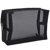 Mesh Makeup Bag Zipper Pouch Travel Cosmetic Organizer Pack of 3