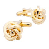 Metal Knot Cufflinks French Shirt Fasten Buttons Jewelry