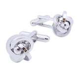 Metal Knot Cufflinks French Shirt Fasten Buttons Jewelry