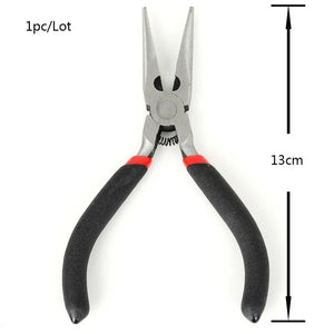 Mini Jewelry Pliers Cutter Chain Round Bent Nose Beading Making Tool Kit