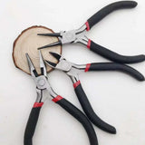 Mini Jewelry Pliers Cutter Chain Round Bent Nose Beading Making Tool Kit