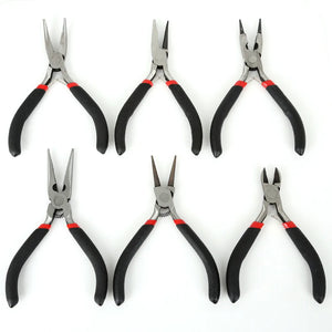 Mini Jewelry Pliers Cutter Chain Round Bent Nose Beading Making Tool Kit