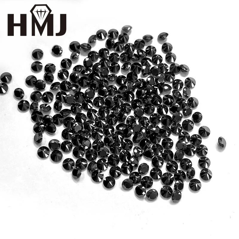 Moissanite Loose Gemstones Round Cut 0.8-2.9mm for DIY Jewelry Making