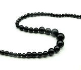 Natural Chalcedony Necklace Round bead Jade jewelry Amulet Men Women