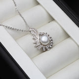 Freshwater Pearl Pendant 925 Silver Necklace for Women
