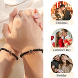 Natural Stone Card Bracelet For Men Women