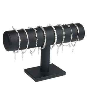PU Bracelet Display Chain Watch T-Bar Rack Jewelry Display Organizer