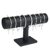 PU Bracelet Display Chain Watch T-Bar Rack Jewelry Display Organizer