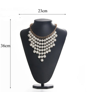 Gray Necklace Pendant Mannequin Stand Jewelry Display