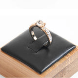 Bamboo Rings Holder Jewelry Display Stand 4x4x2.5cm
