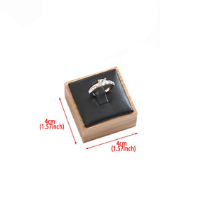 Bamboo Rings Holder Jewelry Display Stand 4x4x2.5cm