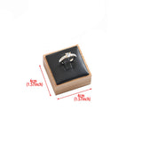 Bamboo Rings Holder Jewelry Display Stand 4x4x2.5cm