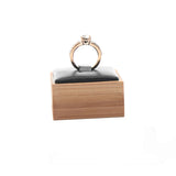 Bamboo Rings Holder Jewelry Display Stand 4x4x2.5cm