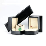 PU Leather Jewelry Box Proposal Wedding Gift Storage Case