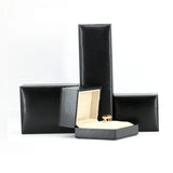 PU Leather Jewelry Box Proposal Wedding Gift Storage Case