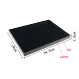 PU Velvet Jewelry Display Tray Organizer Case