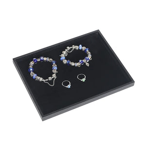 PU Velvet Jewelry Display Tray Organizer Case