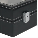 PU Watch Box 3 Grids Slots Watch Storage Organizer BOX Watches Collection
