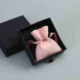 Paper Box & Microfiber Jewelry Bag Gift Organizer Earrings Display