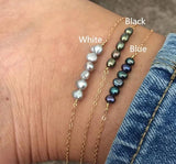 Peacock Pearl Anklet Tahitian Pearl Summer Beach Anklet