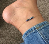 Peacock Pearl Anklet Tahitian Pearl Summer Beach Anklet