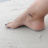 Peacock Pearl Anklet Tahitian Pearl Summer Beach Anklet