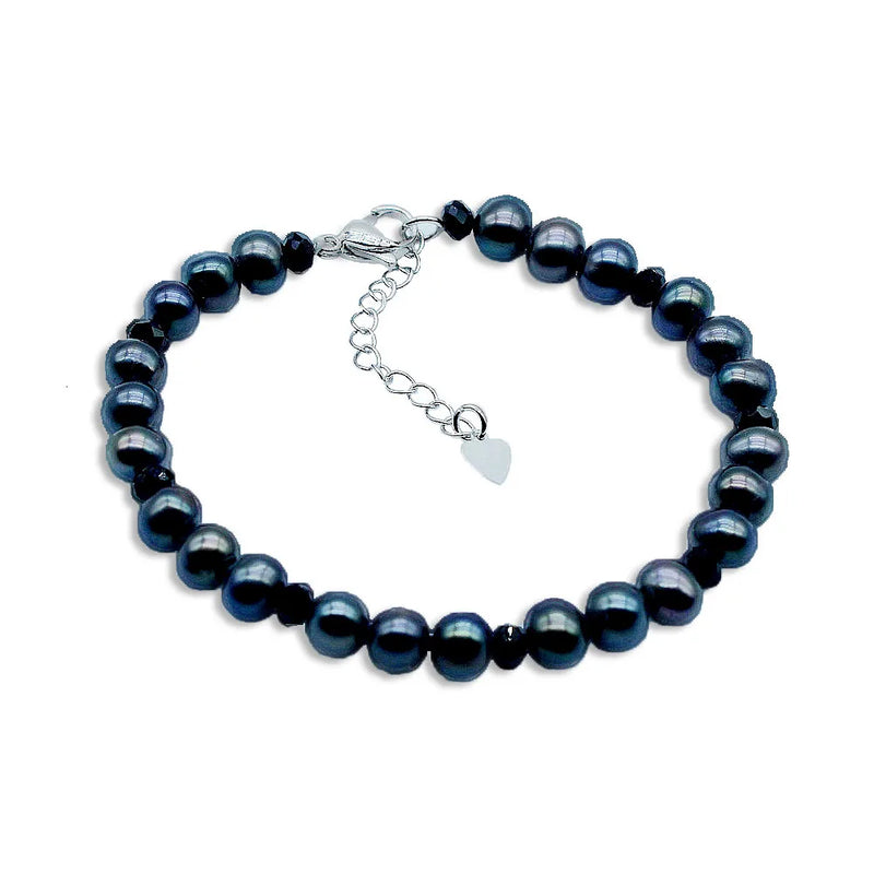 Freshwater Pearl Crystal Beaded Ladies Bracelet