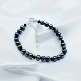 Freshwater Pearl Crystal Beaded Ladies Bracelet